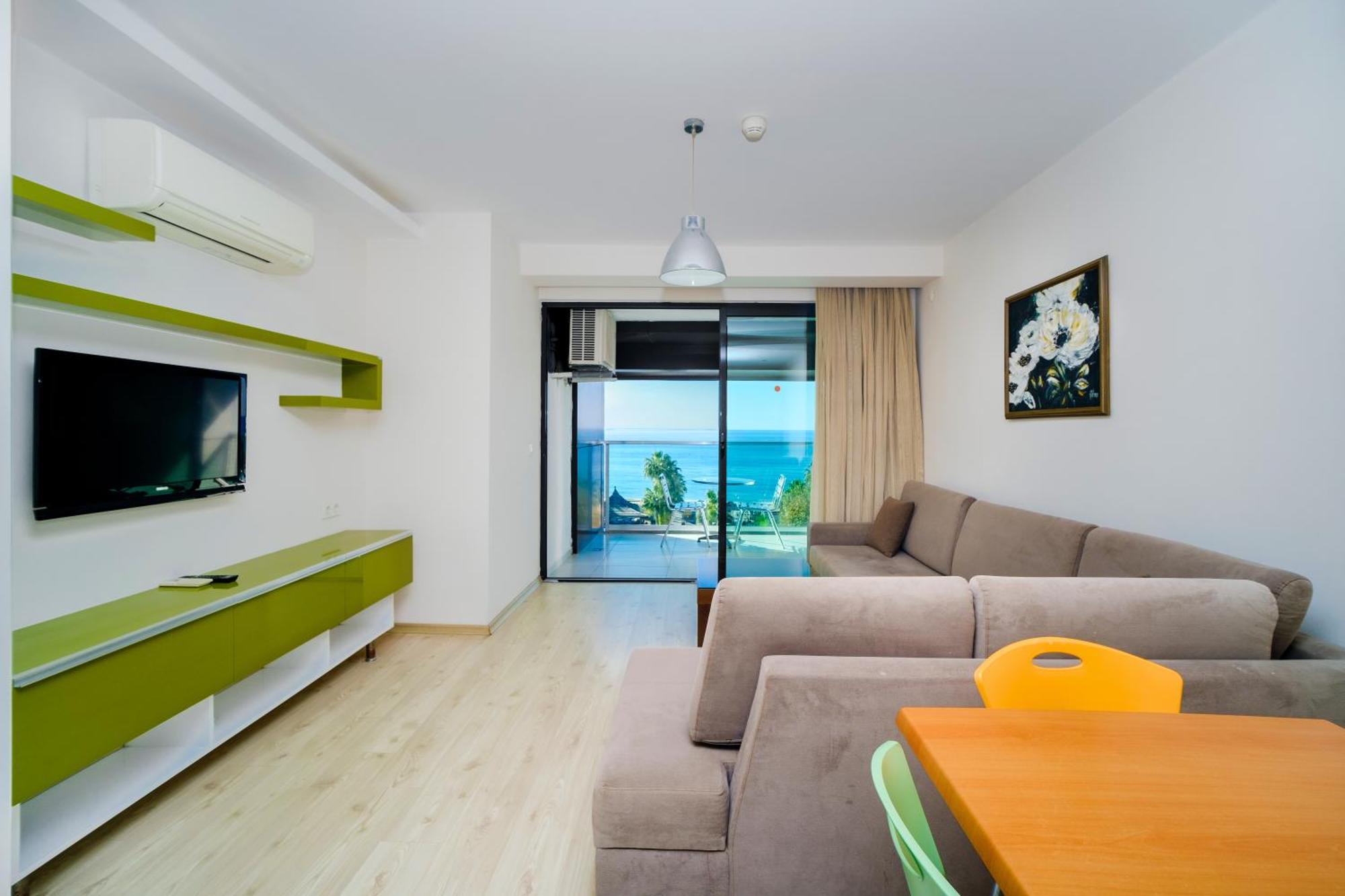 Delfino Apart Hotel Alanya Bagian luar foto