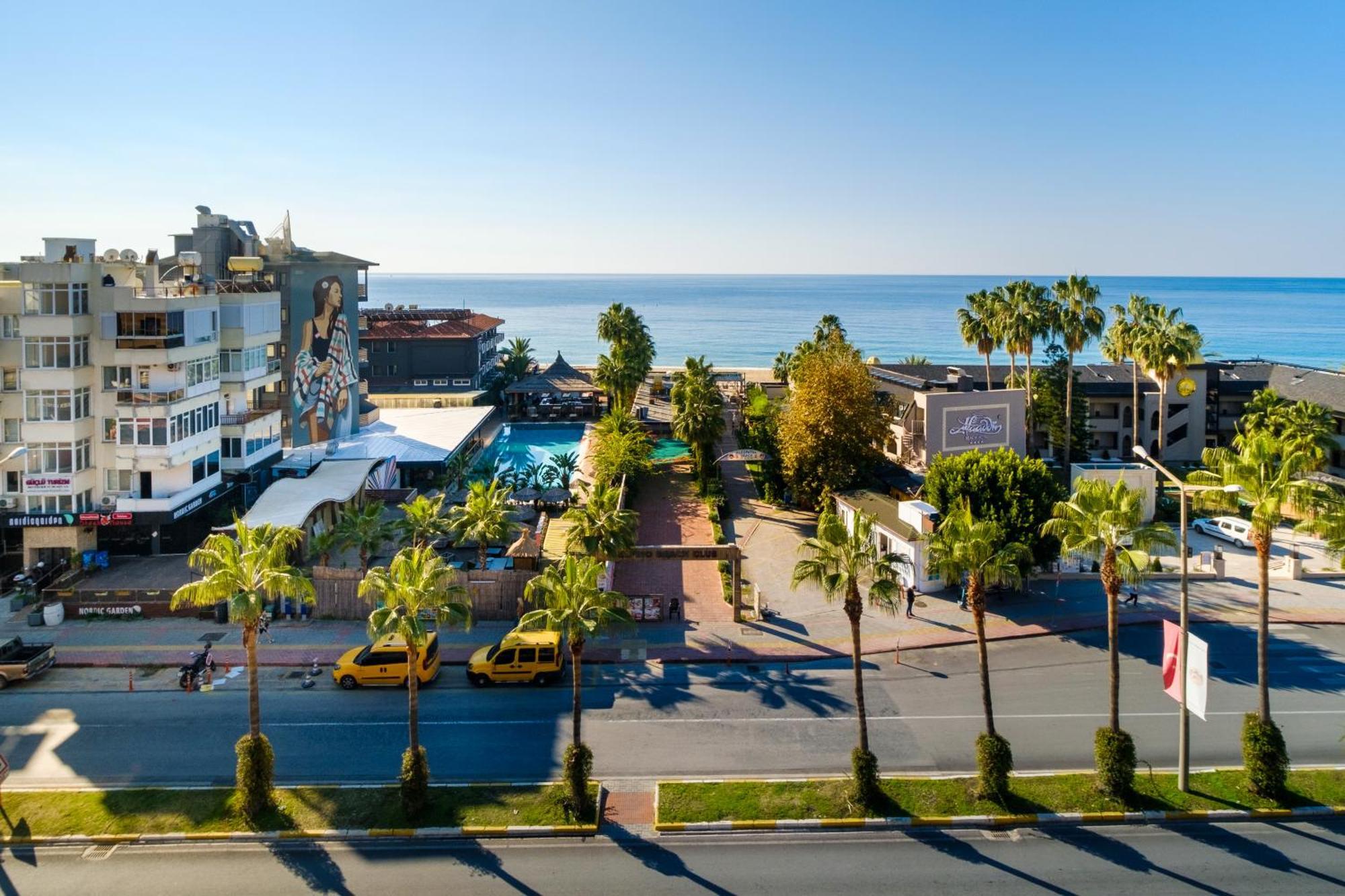 Delfino Apart Hotel Alanya Bagian luar foto